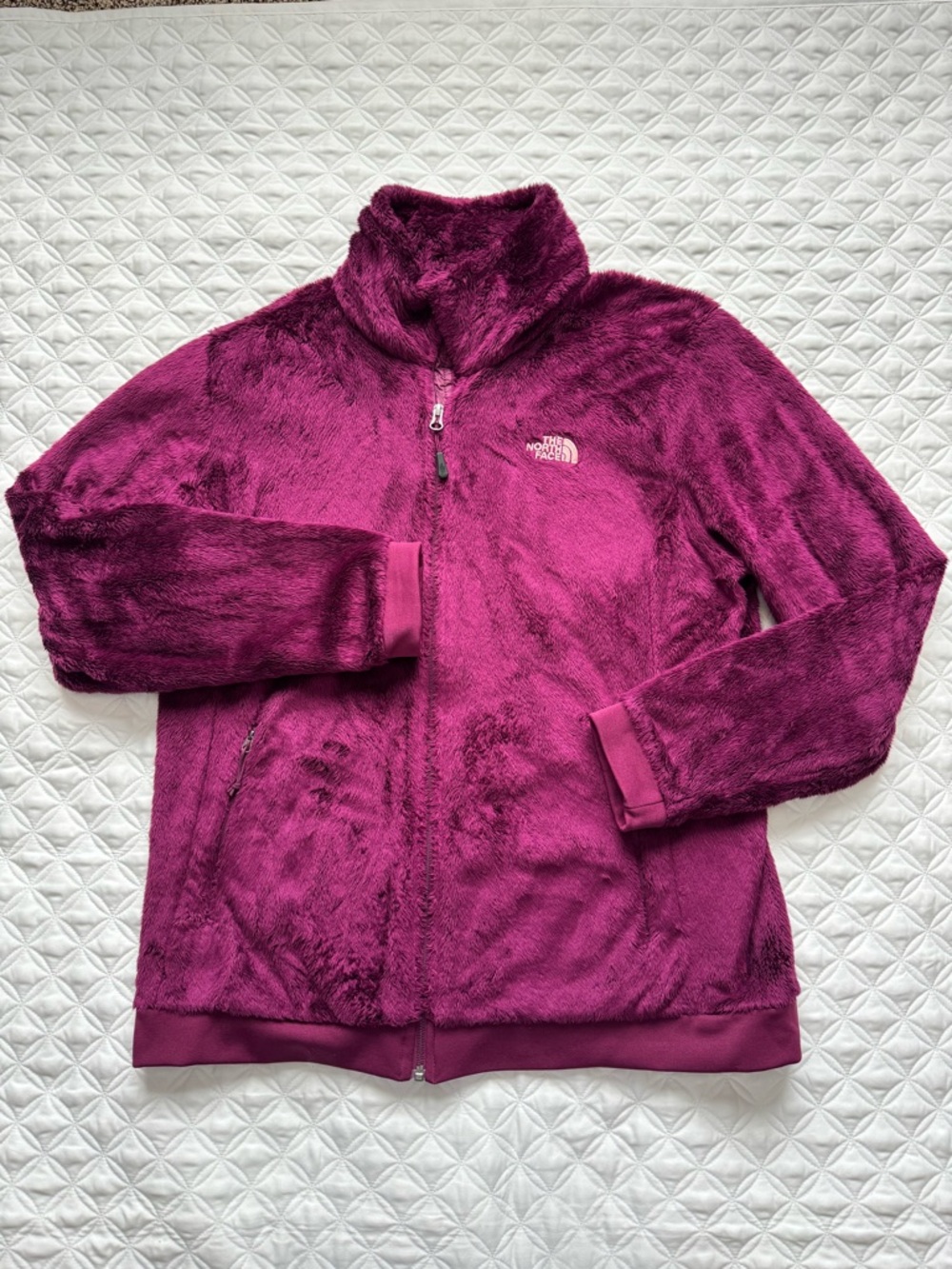 The North Face Women's Osito Plush Fleece Jacket Berry Purple Size XL
